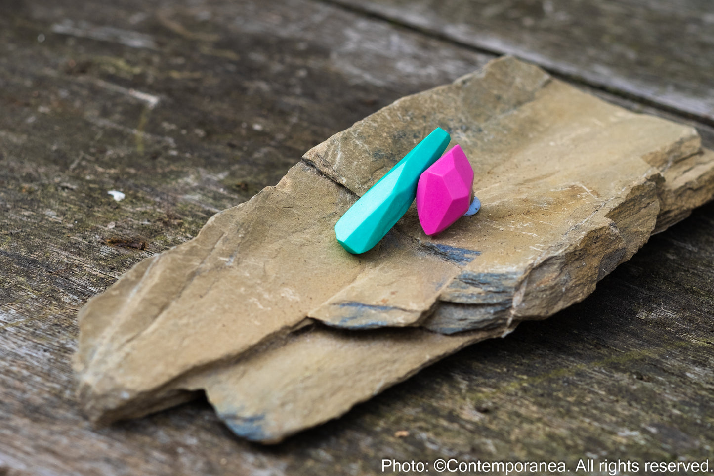 Pepitas Duo 1 - Turquoise and Pink
