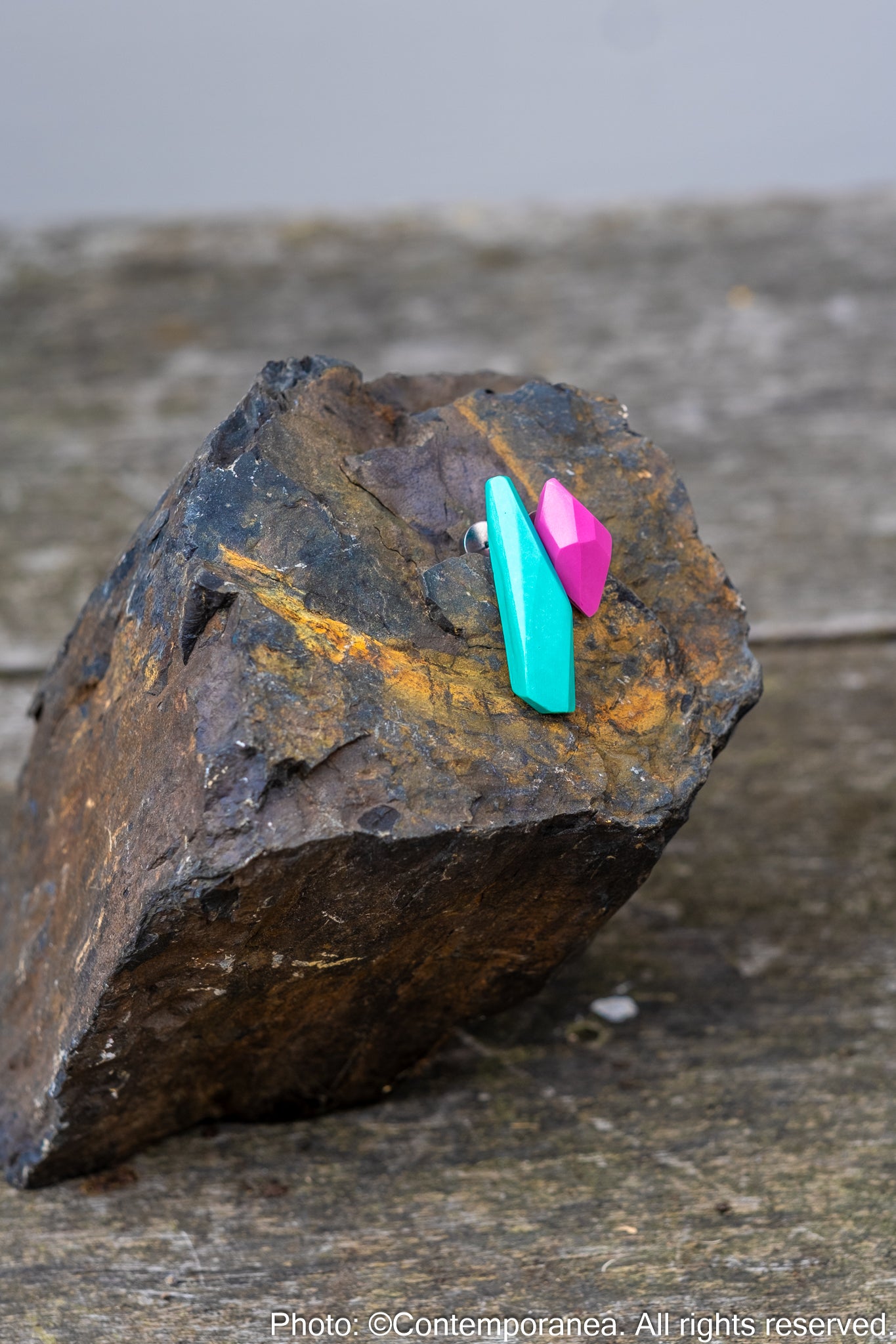 Pepitas Duo 1 - Turquoise and Pink