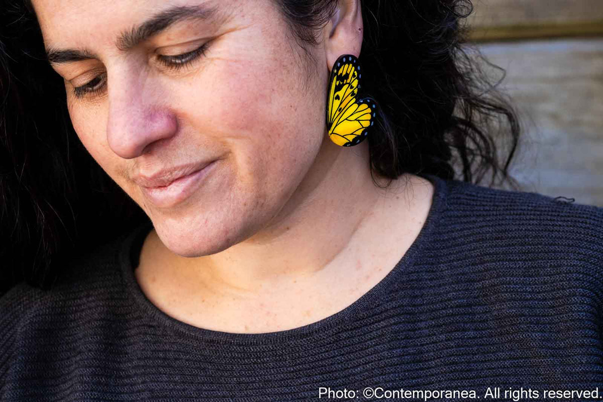 Pointed Half Butterfly M Yellow