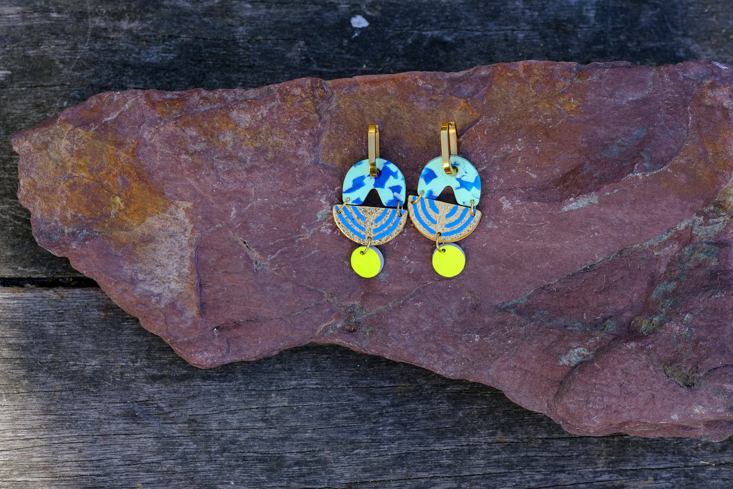 Chandelier - Mint earrings