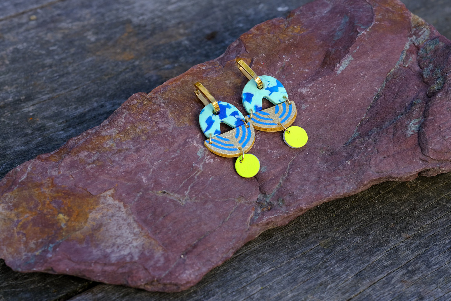 Chandelier - Mint earrings