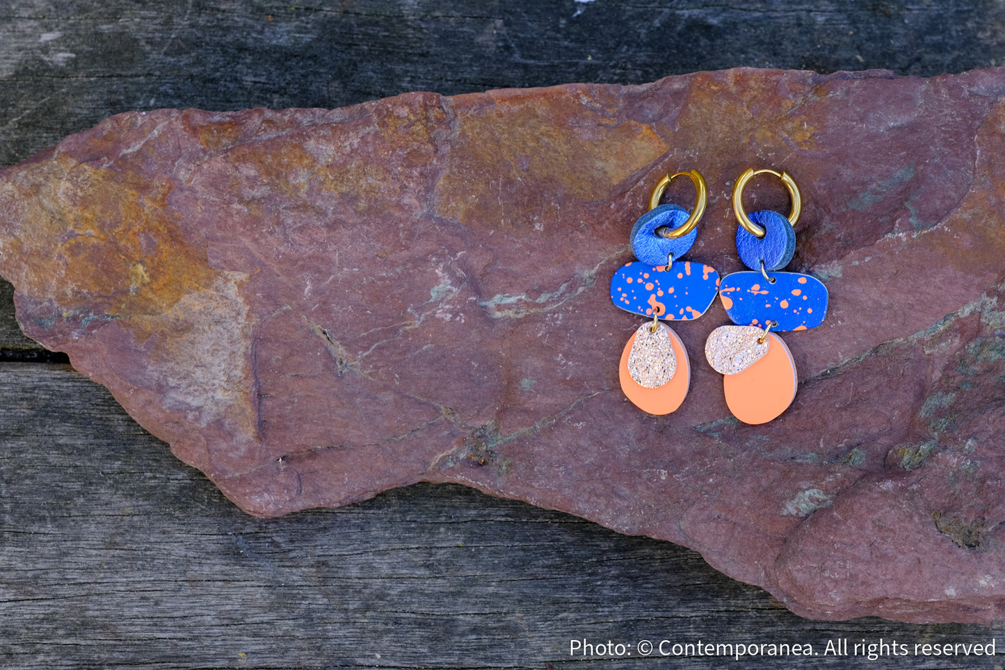 Minnie - Peach Spritz earrings