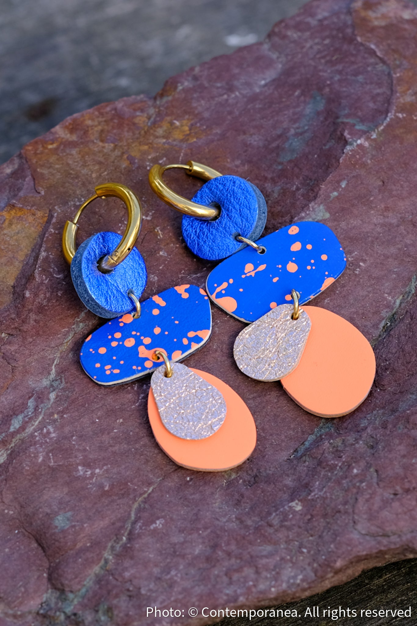 Minnie - Peach Spritz earrings
