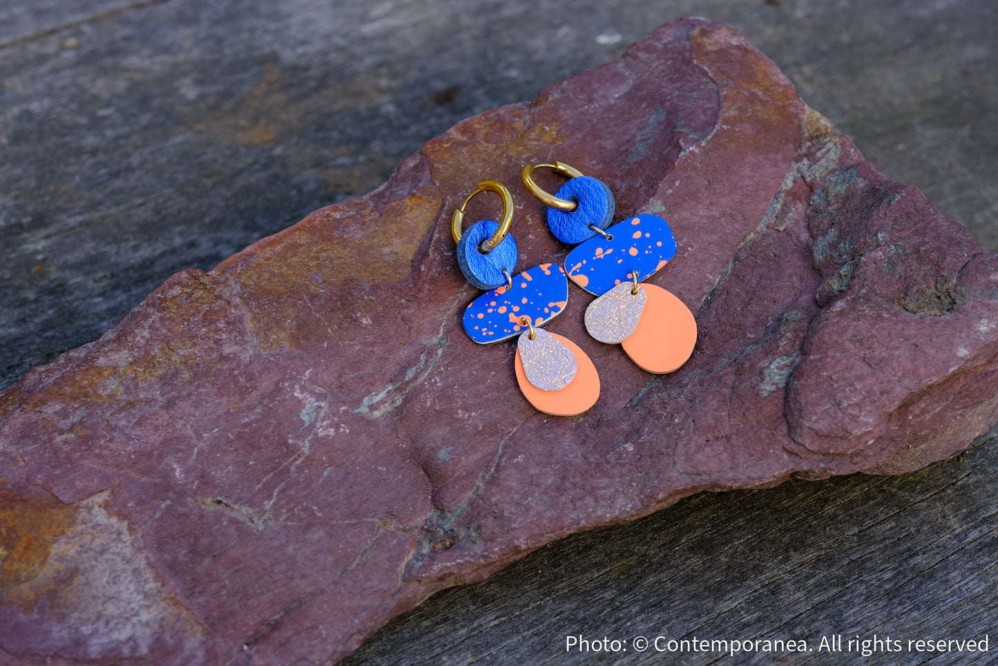 Minnie - Peach Spritz earrings