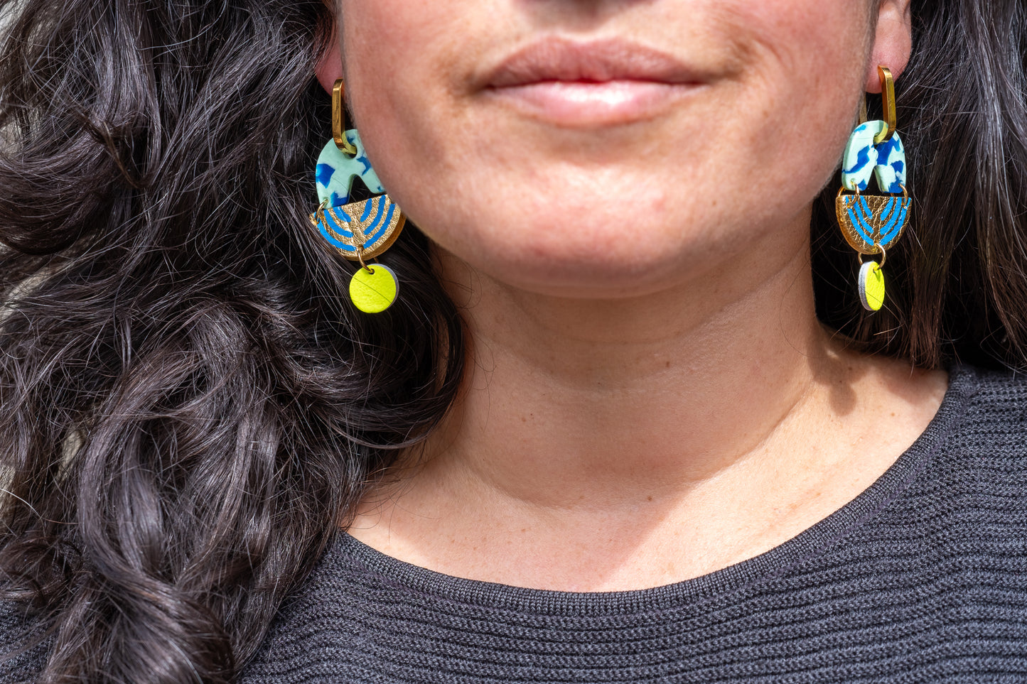 Chandelier - Mint earrings