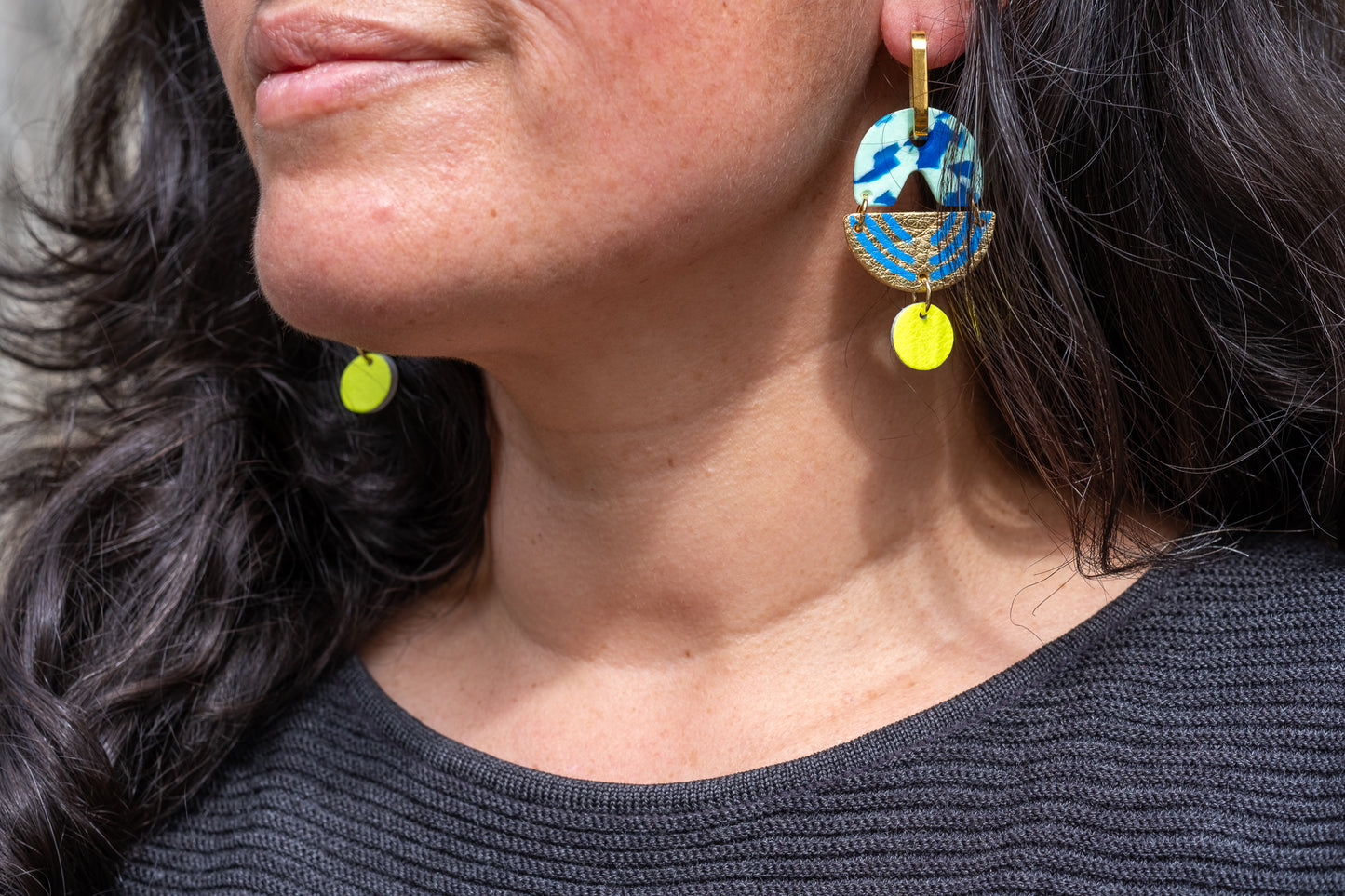 Chandelier - Mint earrings