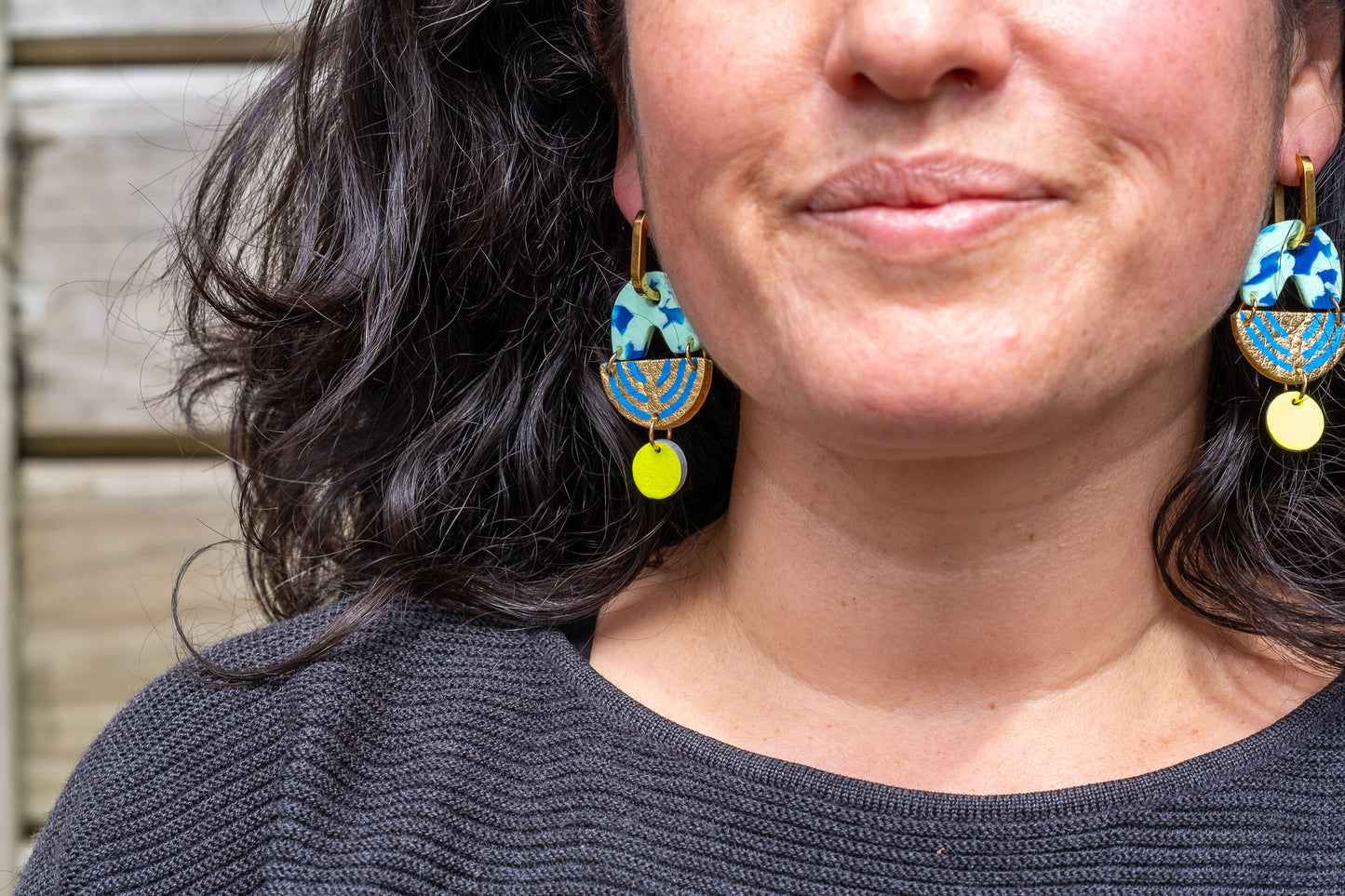 Chandelier - Mint earrings