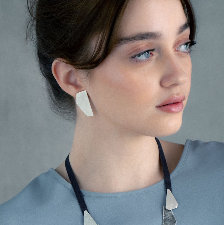 Penta Basic PentaHexa - silver earrings