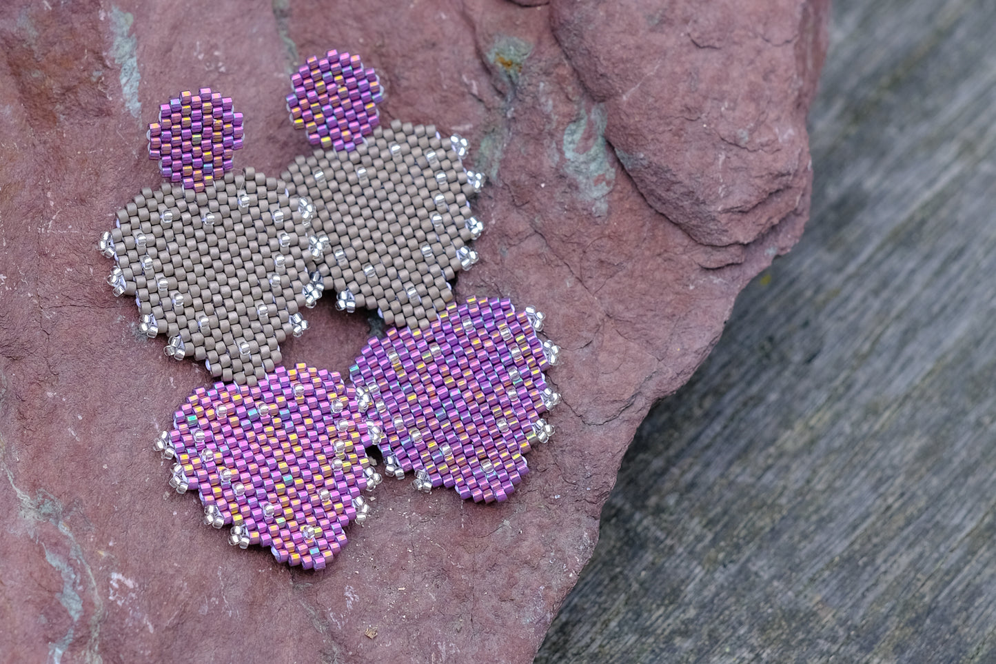 Corazones double - purple