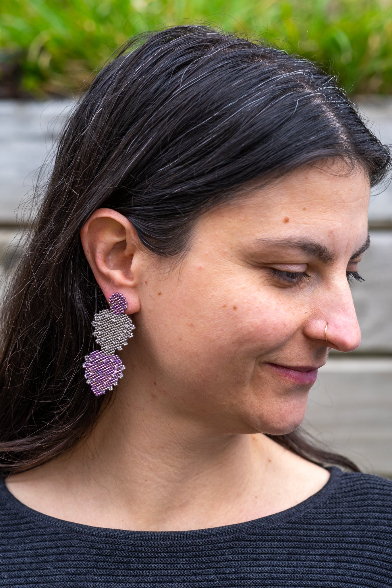 Corazones double - purple