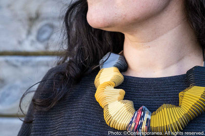 Serpentine necklace - Ochre