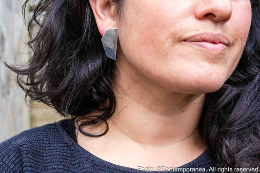 Penta Basic PentaHexa - silver earrings