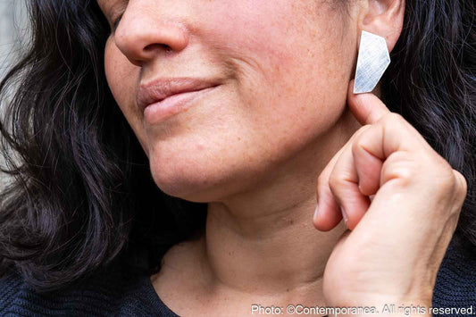 Penta Basic PentaHexa - silver earrings