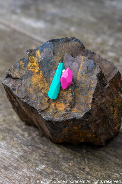 Pepitas Duo 1 - Turquoise and Pink