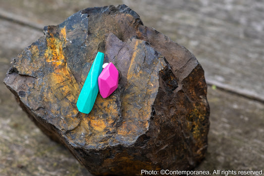 Pepitas Duo 1 - Turquoise and Pink