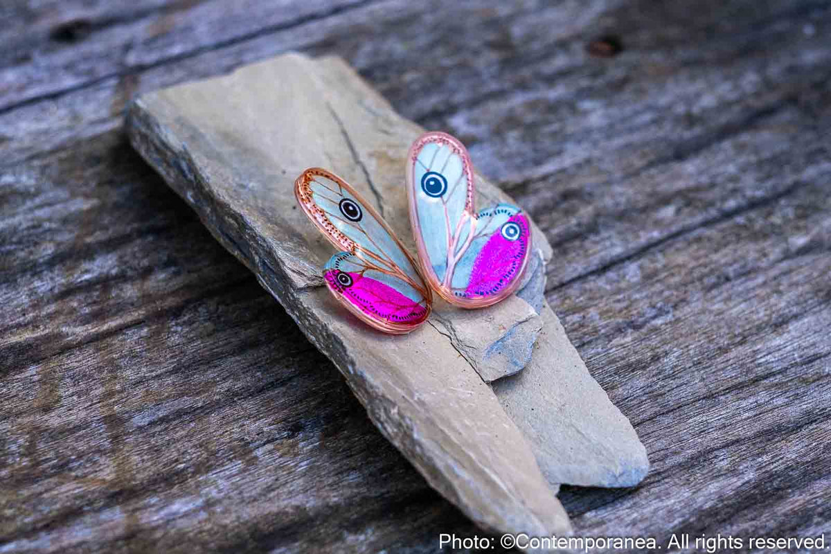 Pointed Half Butterfly M Pink Blush
