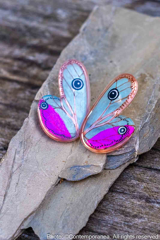 Pointed Half Butterfly M Pink Blush