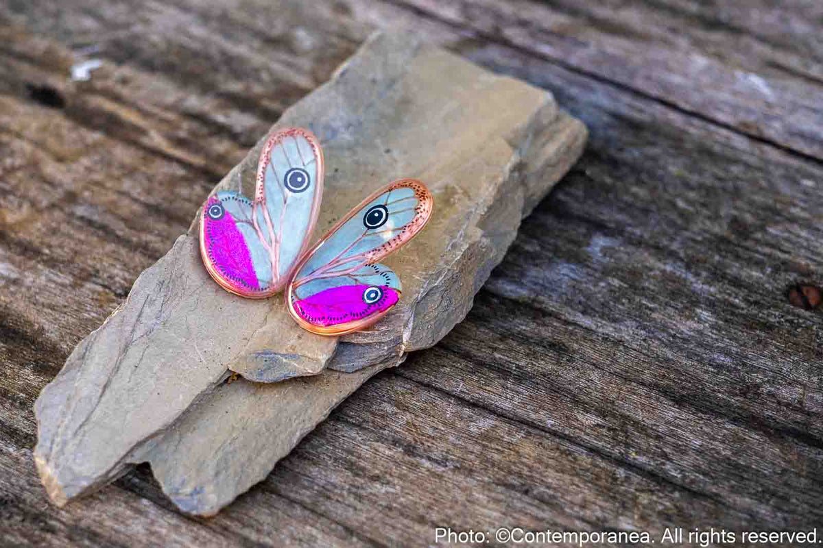 Pointed Half Butterfly M Pink Blush