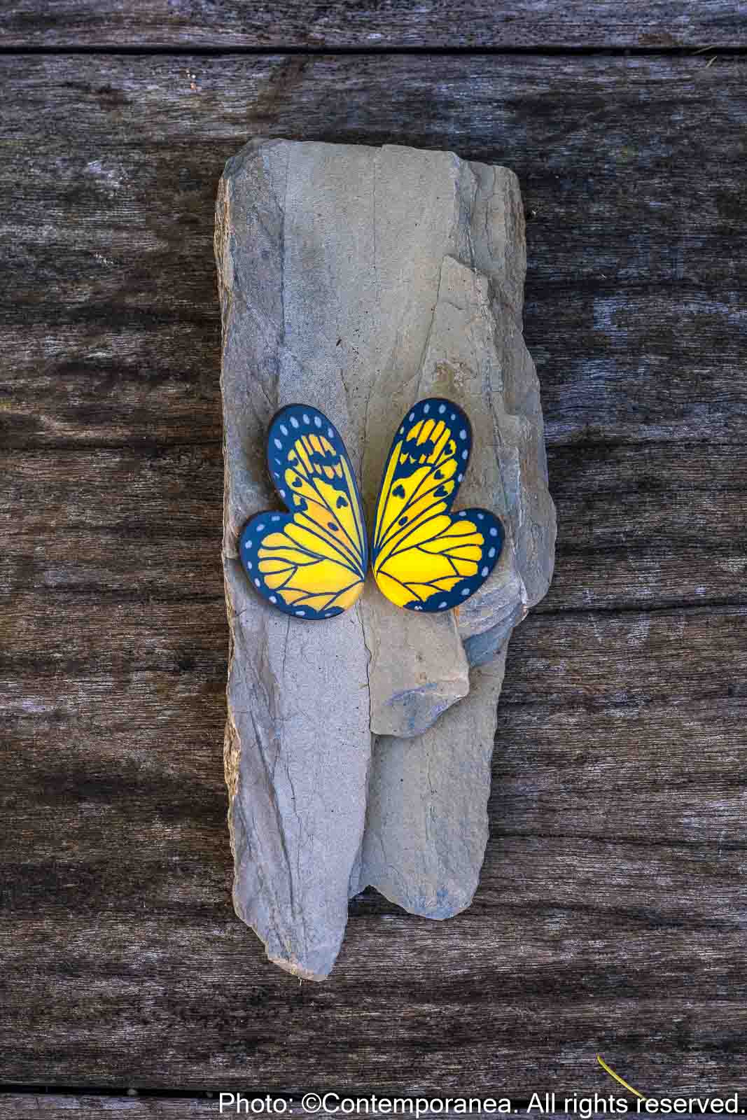 Pointed Half Butterfly M Yellow
