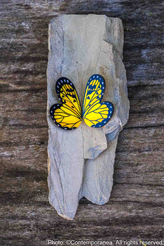 Pointed Half Butterfly M Yellow