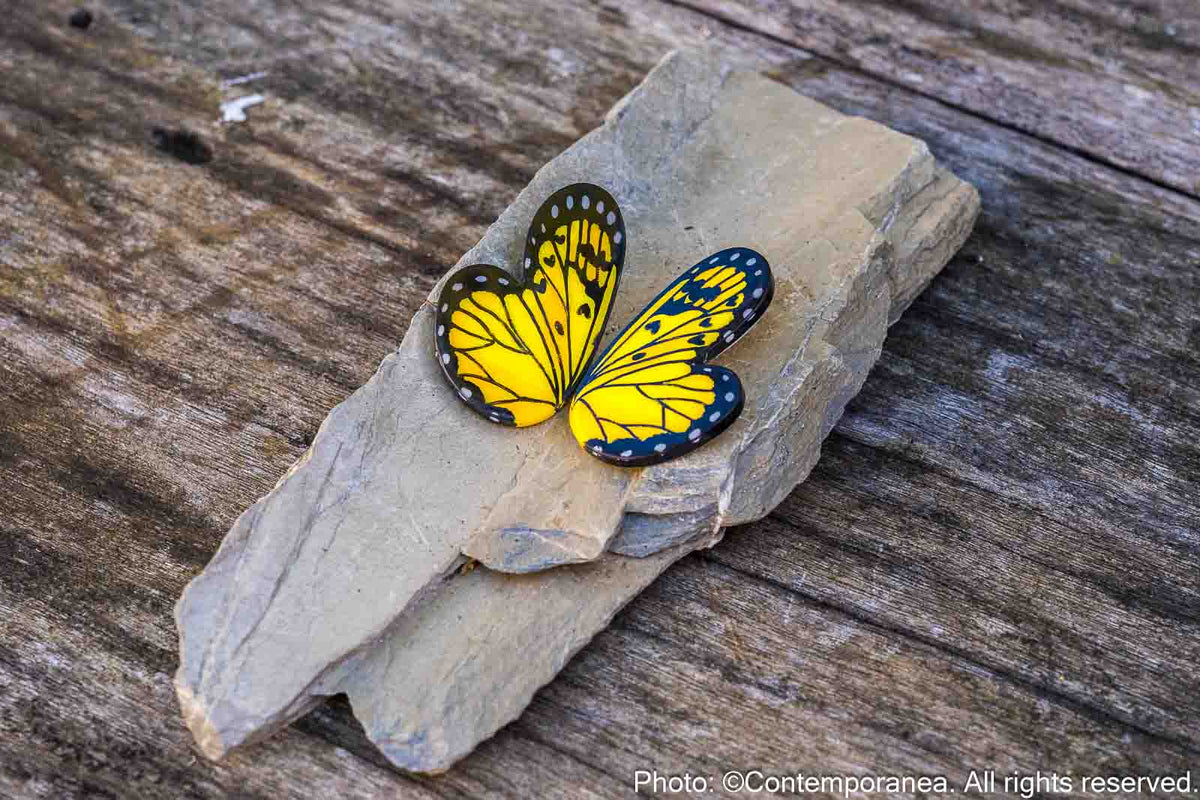 Pointed Half Butterfly M Yellow