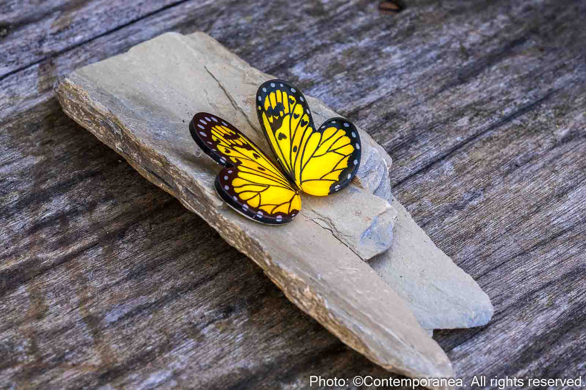 Pointed Half Butterfly M Yellow