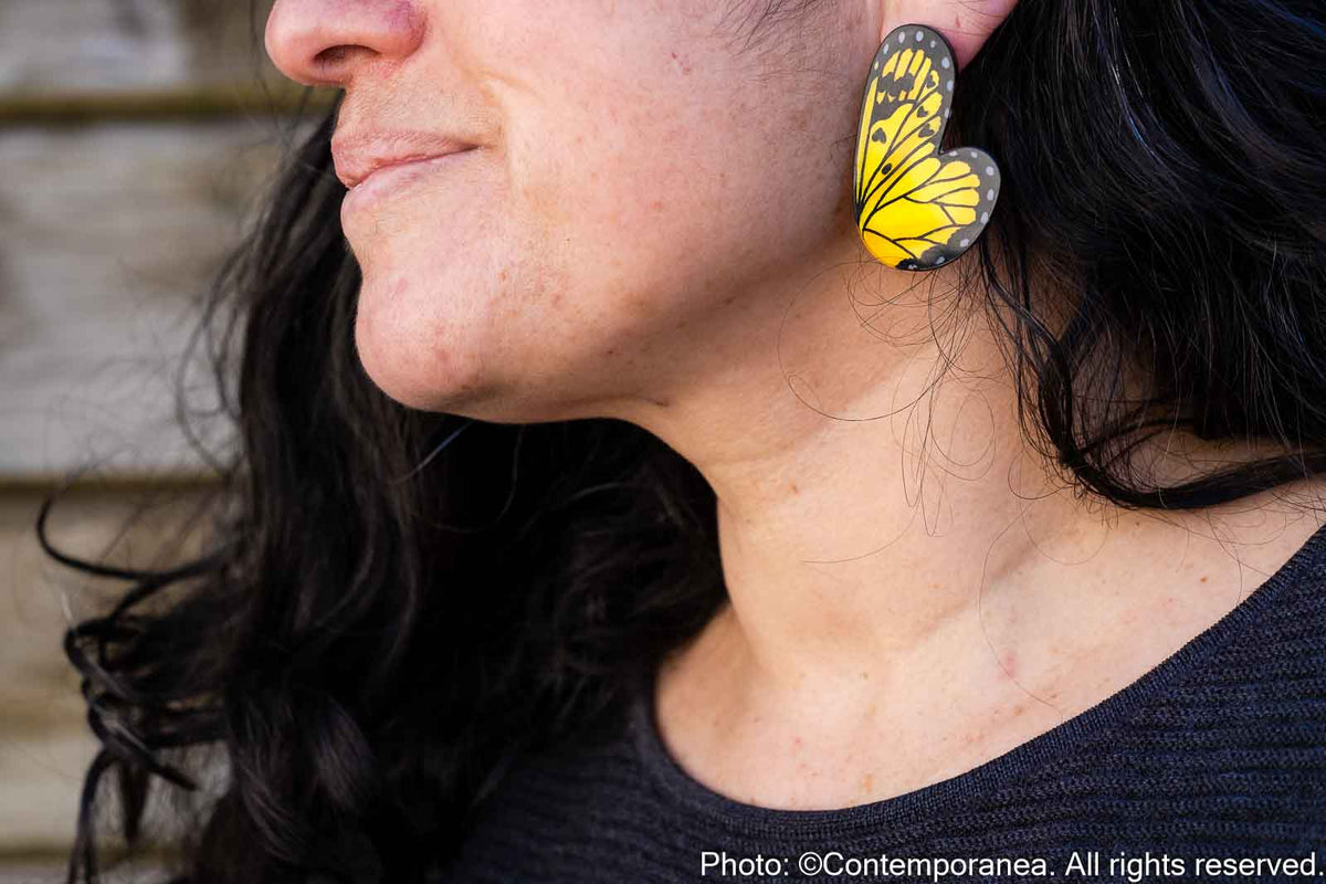 Pointed Half Butterfly M Yellow