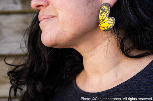 Pointed Half Butterfly M Yellow
