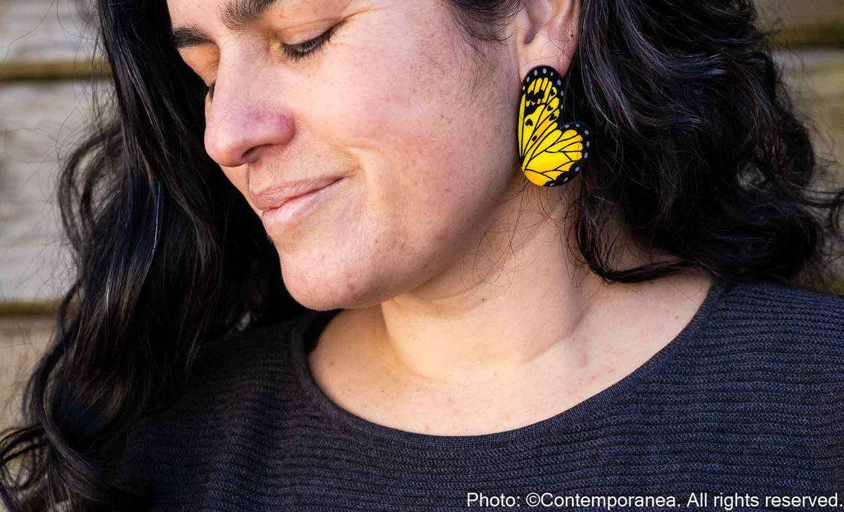 Pointed Half Butterfly M Yellow