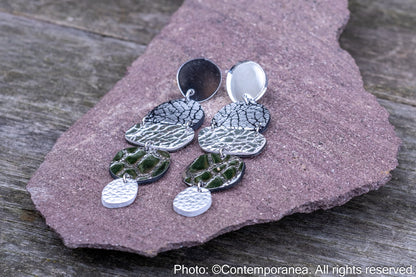 UPALA Yoga earrings - Moonlight silver