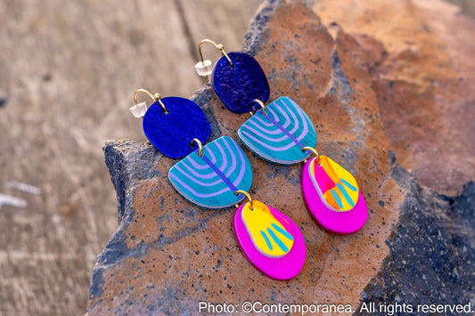 Lilac salvia earrings