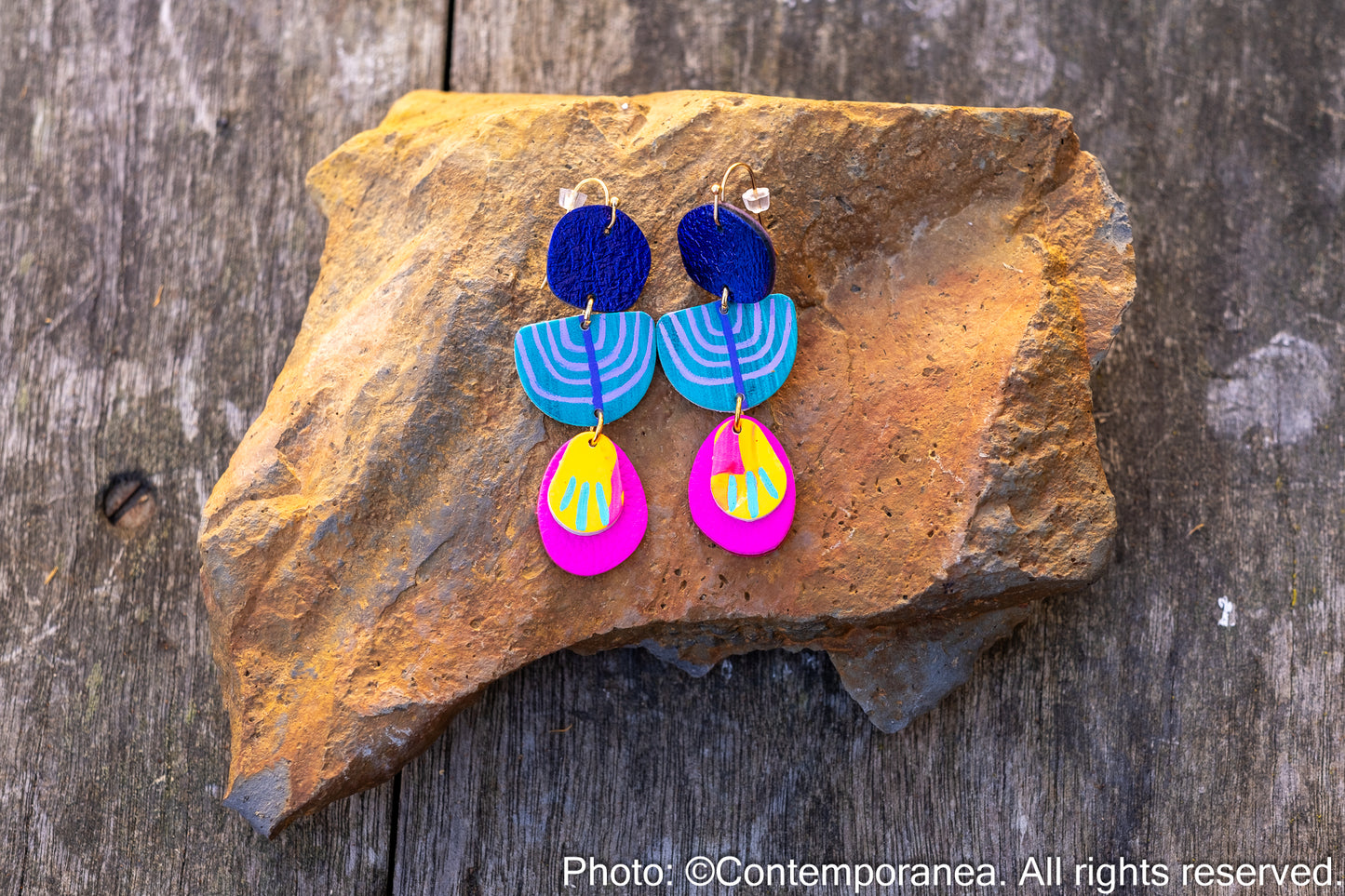 Lilac salvia earrings