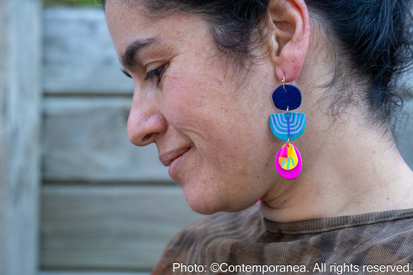 Lilac salvia earrings