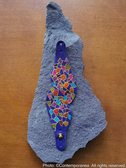 Gaudi bracelet - purple mosaic