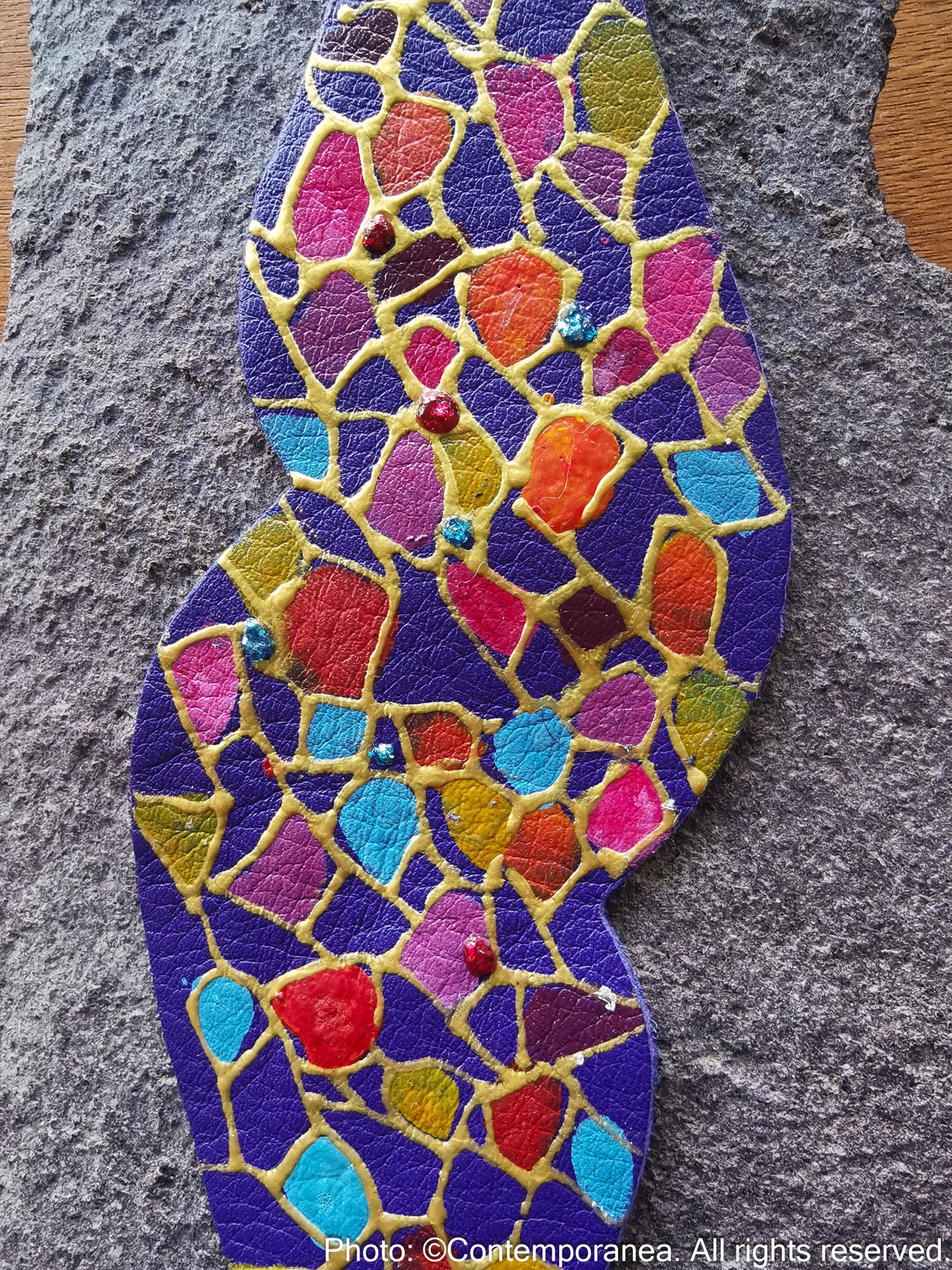 Gaudi bracelet - purple mosaic