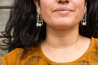 Muisca Pearl earrings