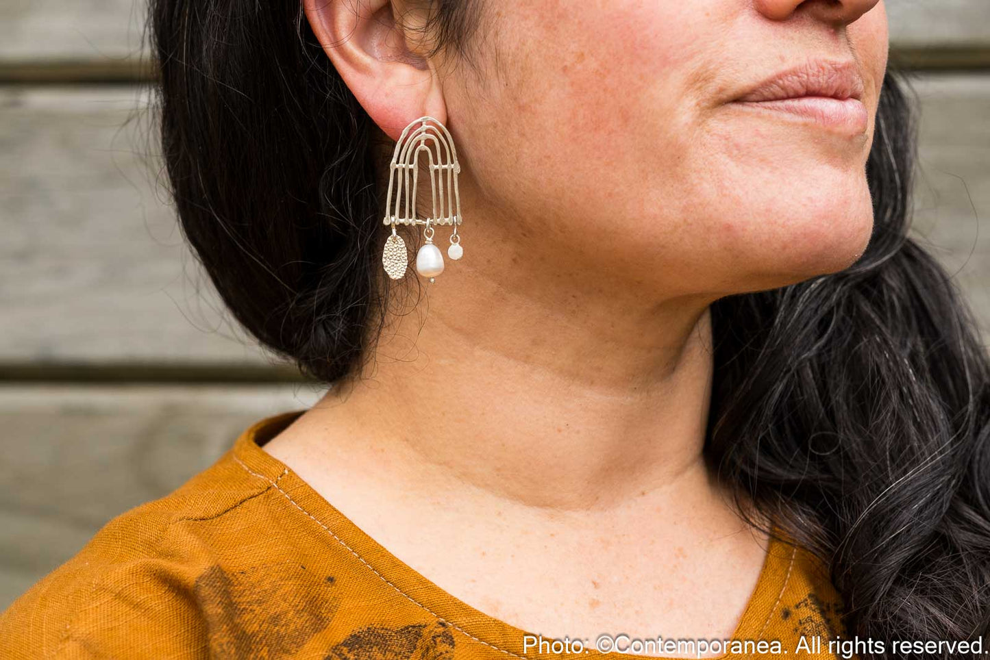Muisca Pearl earrings