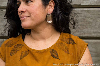 Muisca Pearl earrings