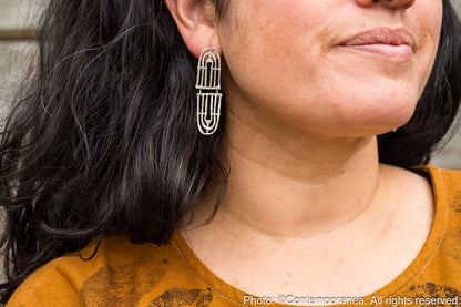 Muisca Reflejo earrings Silver - Small