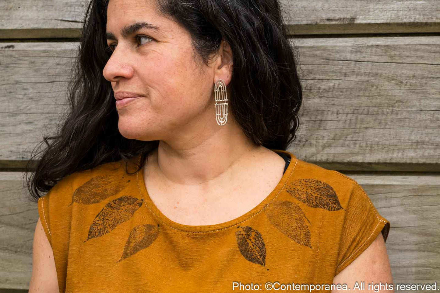Muisca Reflejo earrings Silver - Small