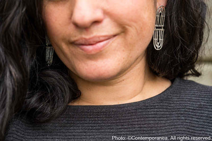 Muisca Reflejo earrings Silver - Small