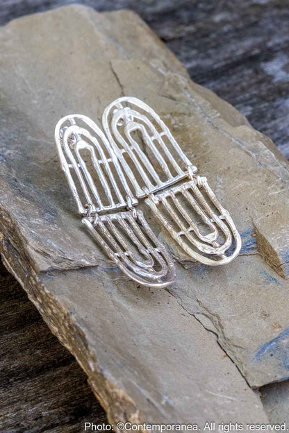 Muisca Reflejo earrings Silver - Small