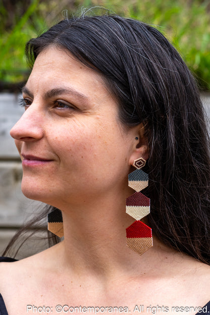 Rosarito - red gold and green