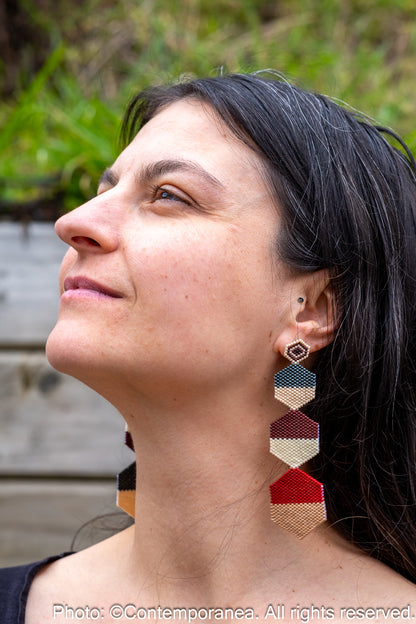 Rosarito - red gold and green