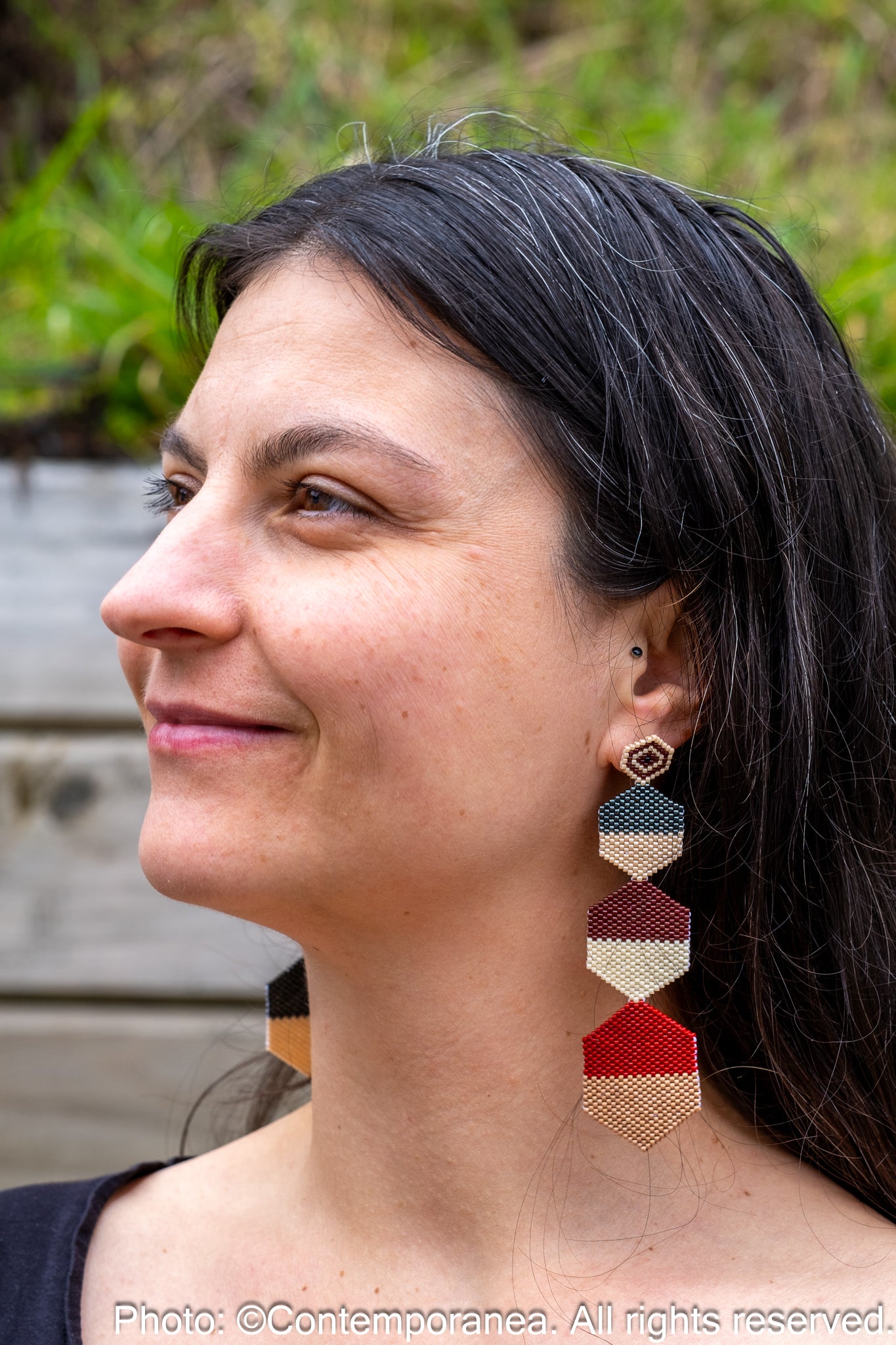 Rosarito - red gold and green