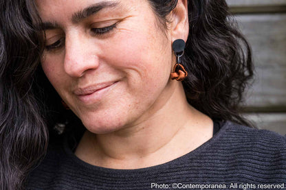 Nudo Earrings in copper