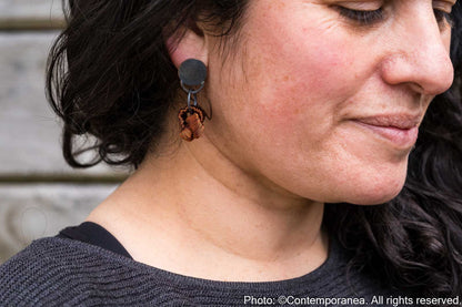Nudo Earrings in copper
