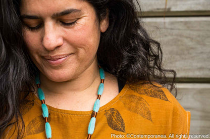 Relato Necklace - Turquoise and copper