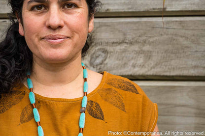 Relato Necklace - Turquoise and copper