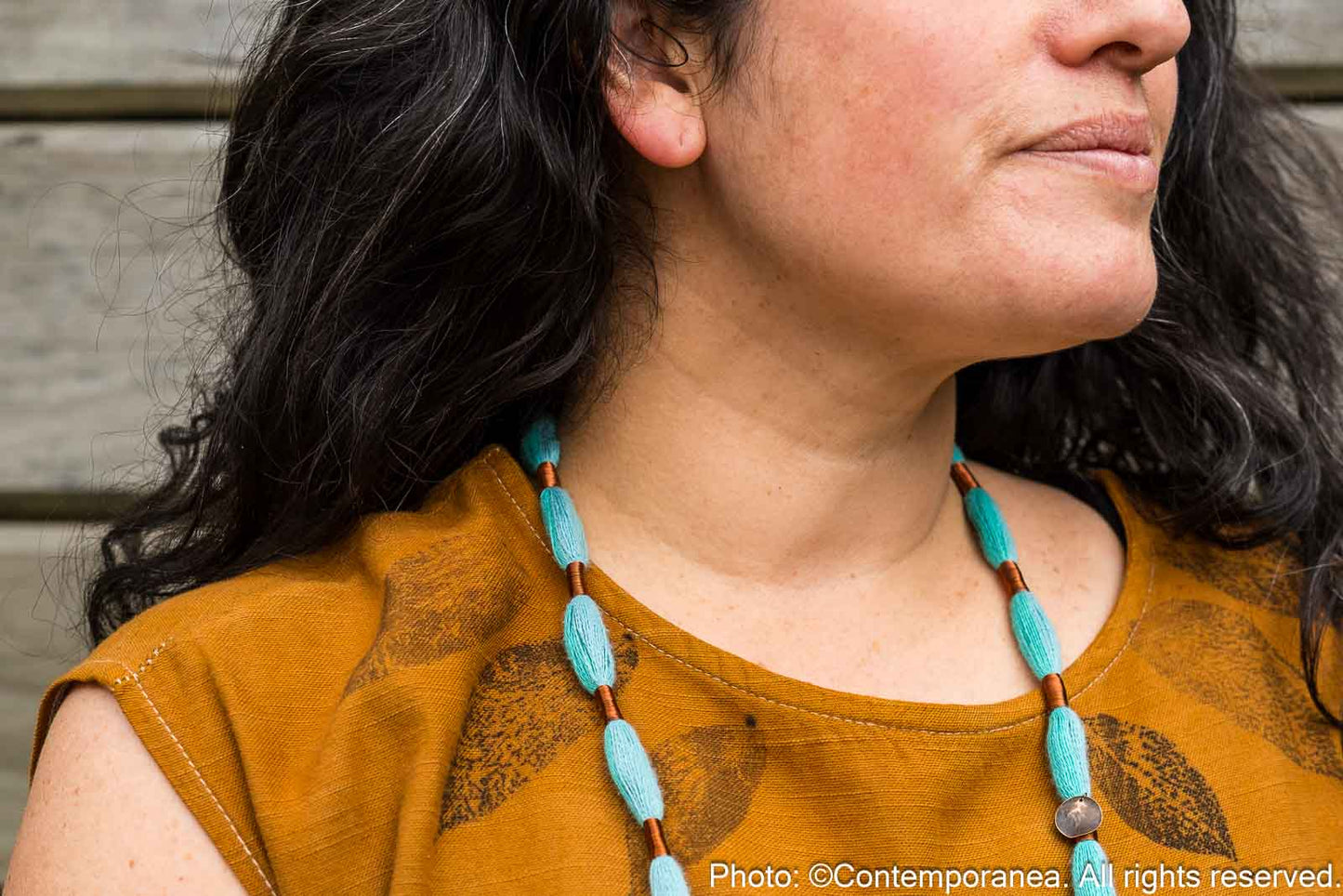 Relato Necklace - Turquoise and copper